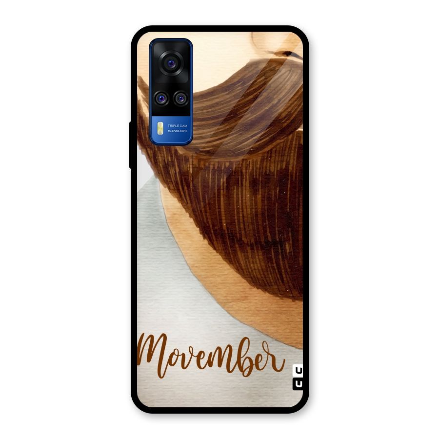 Movember Moustache Glass Back Case for Vivo Y31