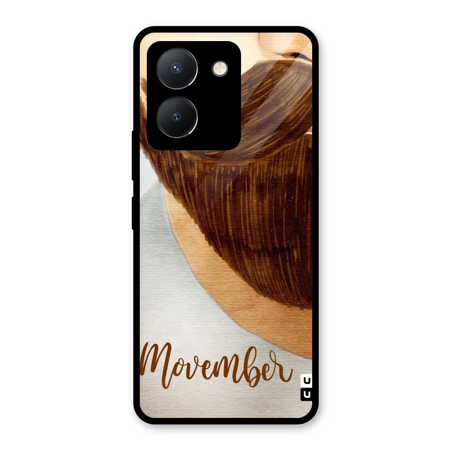 Movember Moustache Glass Back Case for Vivo Y36