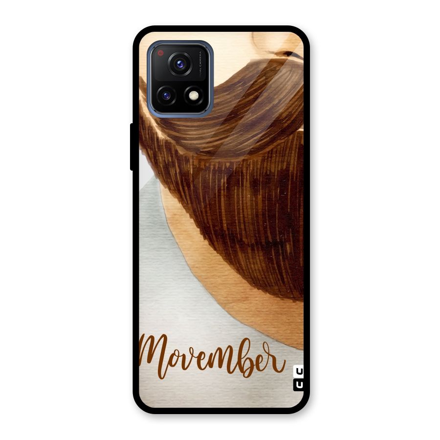 Movember Moustache Glass Back Case for Vivo Y72 5G