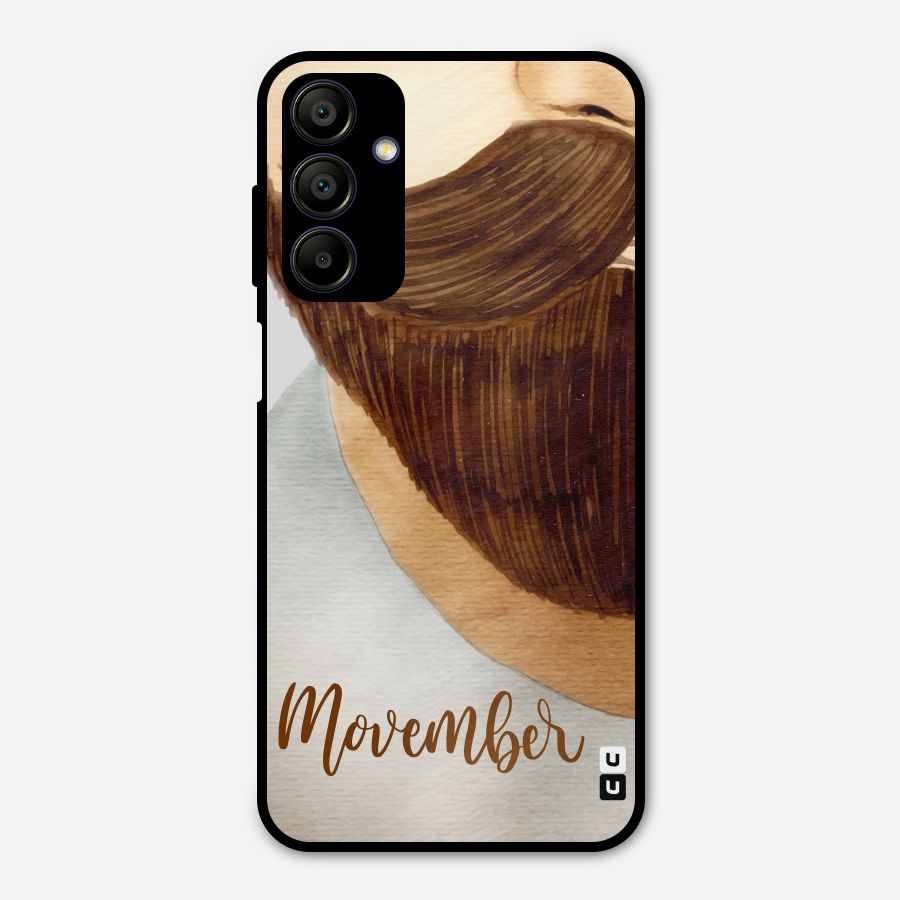 Movember Moustache Metal Back Case for Galaxy A15 5G