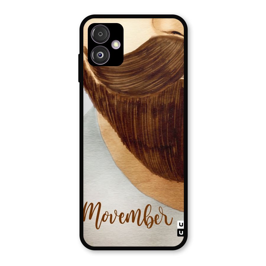 Movember Moustache Metal Back Case for Galaxy F14