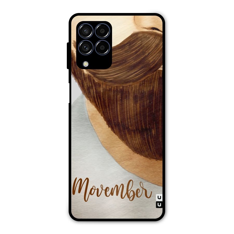 Movember Moustache Metal Back Case for Galaxy M53 5G