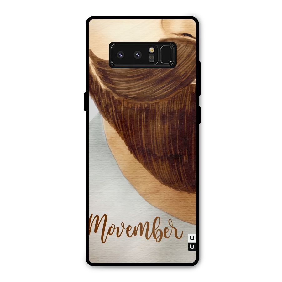 Movember Moustache Metal Back Case for Galaxy Note 8
