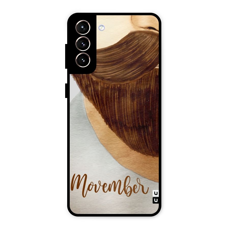 Movember Moustache Metal Back Case for Galaxy S21 Plus