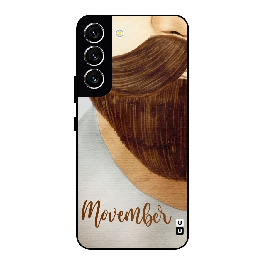 Movember Moustache Metal Back Case for Galaxy S22 5G