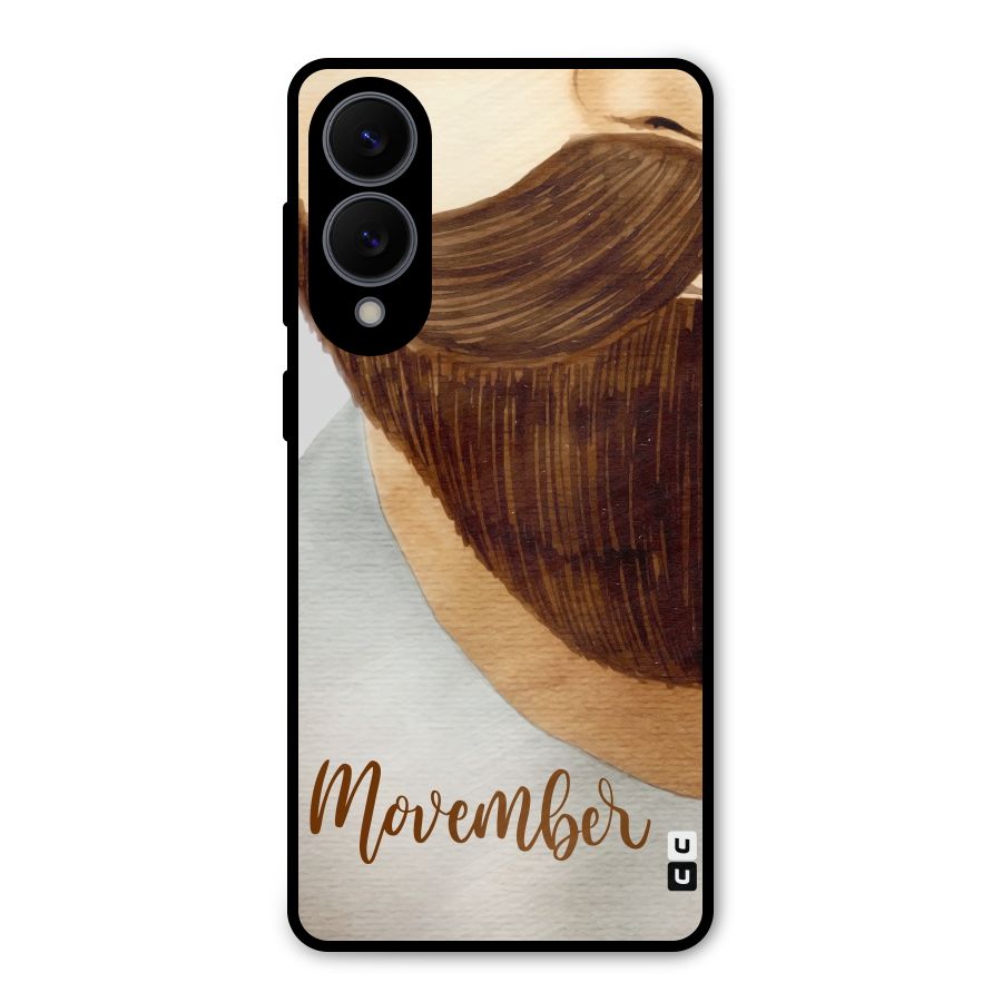 Movember Moustache Metal Back Case for Galaxy S25 Edge