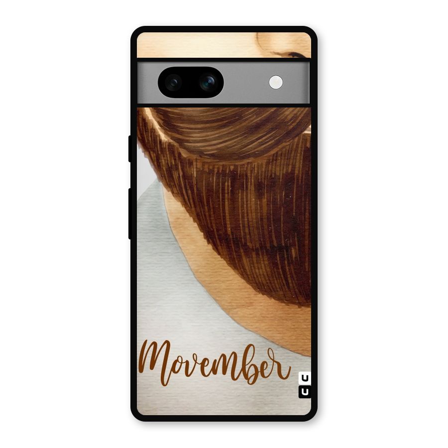 Movember Moustache Metal Back Case for Google Pixel 7a
