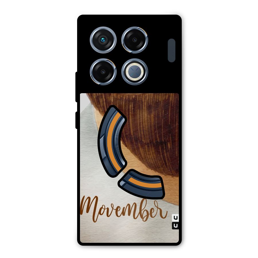 Movember Moustache Metal Back Case for Infinix GT 20 Pro
