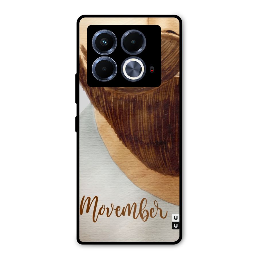Movember Moustache Metal Back Case for Infinix Note 40 5G