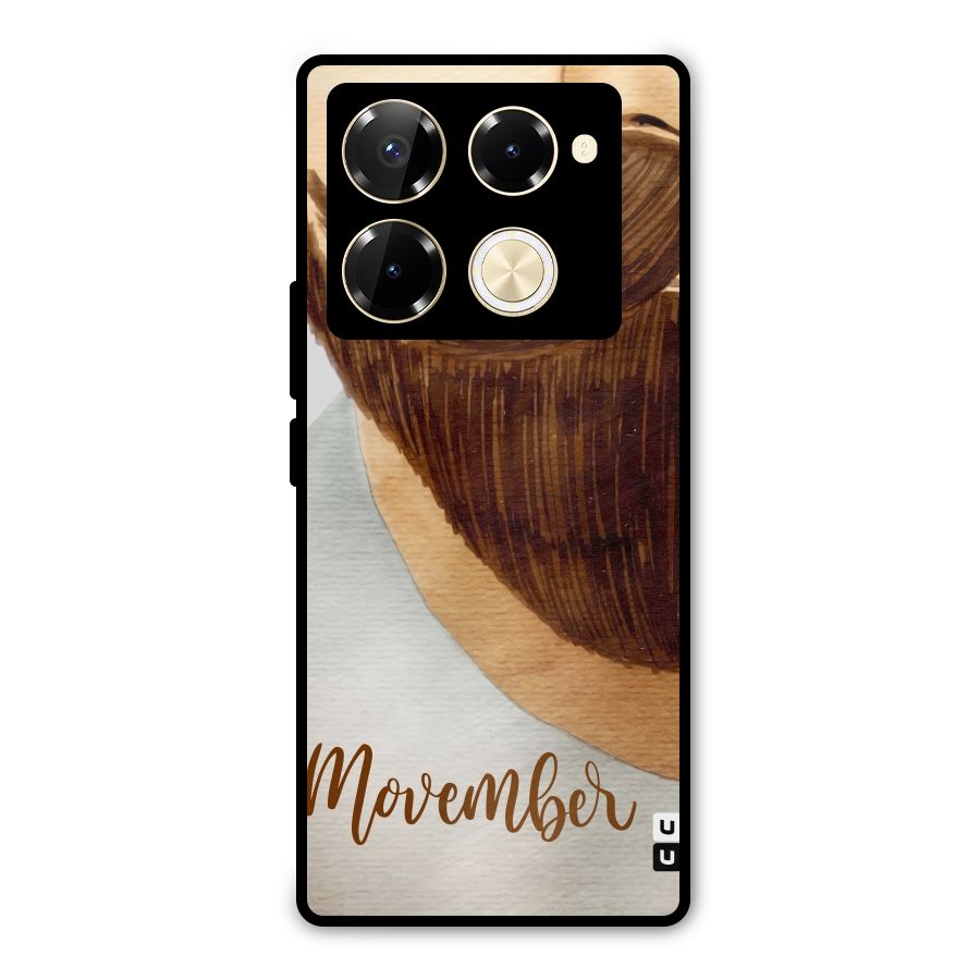 Movember Moustache Metal Back Case for Infinix Note 40 Pro