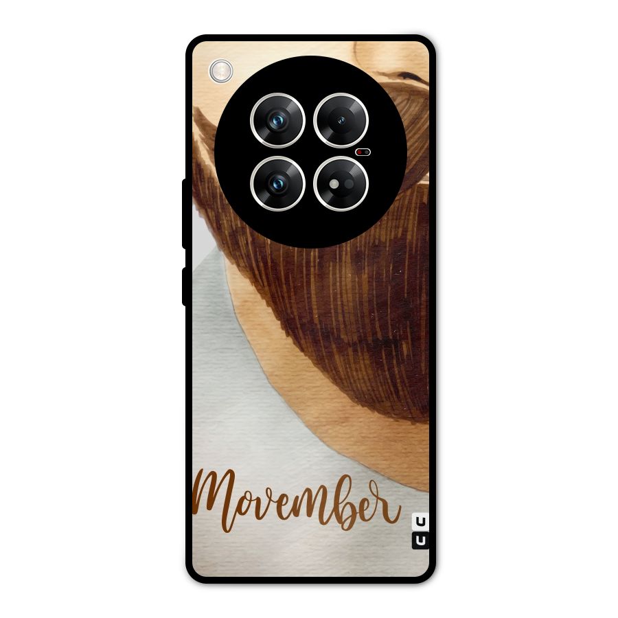 Movember Moustache Metal Back Case for Infinix Zero 40 5G
