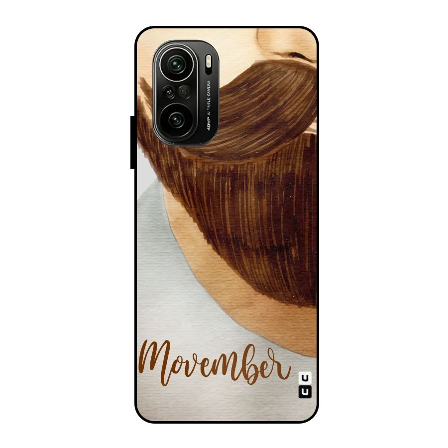 Movember Moustache Metal Back Case for Mi 11x
