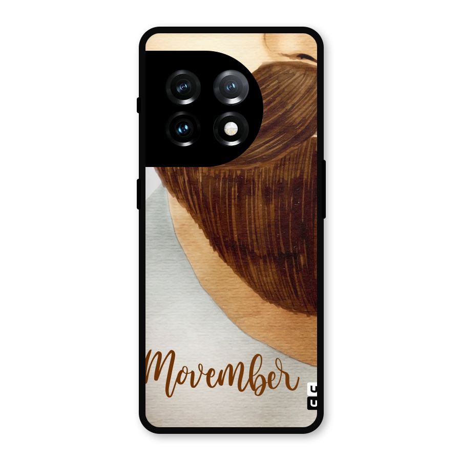 Movember Moustache Metal Back Case for OnePlus 11