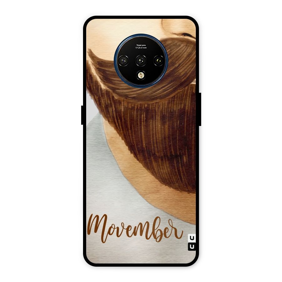 Movember Moustache Metal Back Case for OnePlus 7T