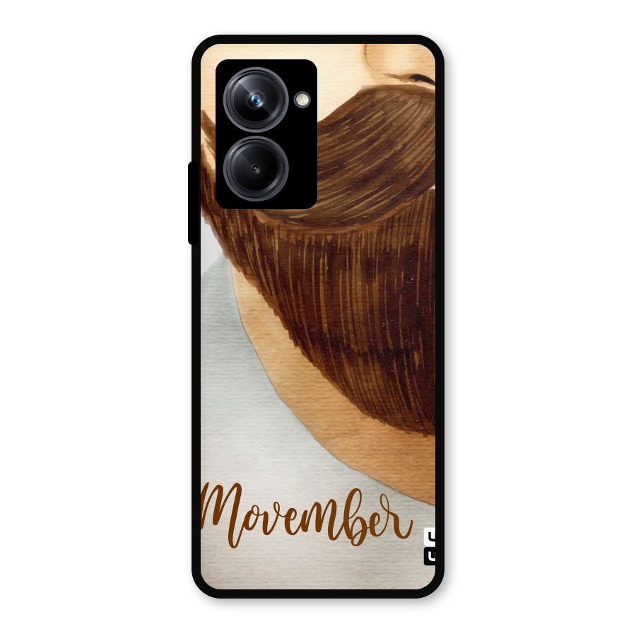 Movember Moustache Metal Back Case for Realme 10 Pro