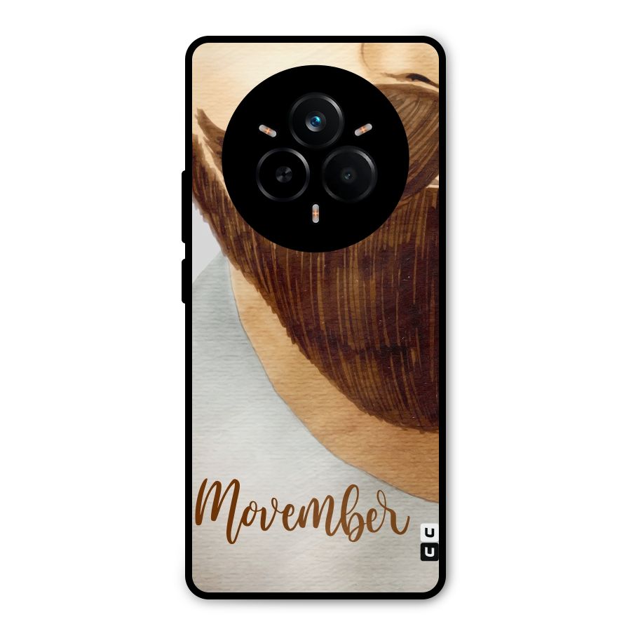 Movember Moustache Metal Back Case for Realme 14 Pro