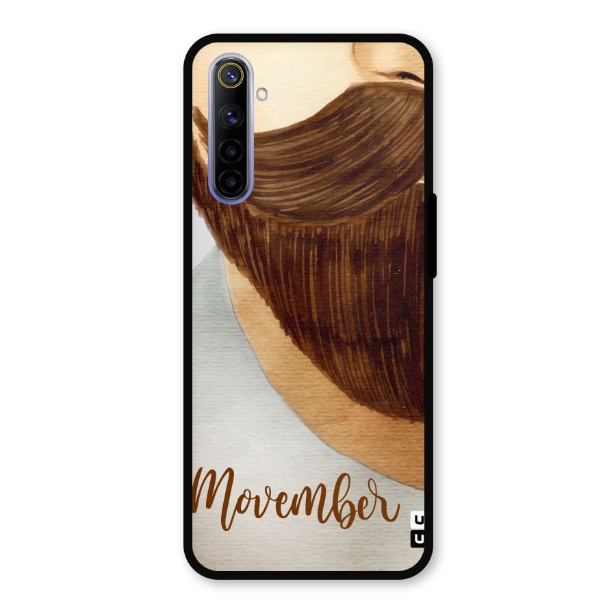 Movember Moustache Metal Back Case for Realme 6i
