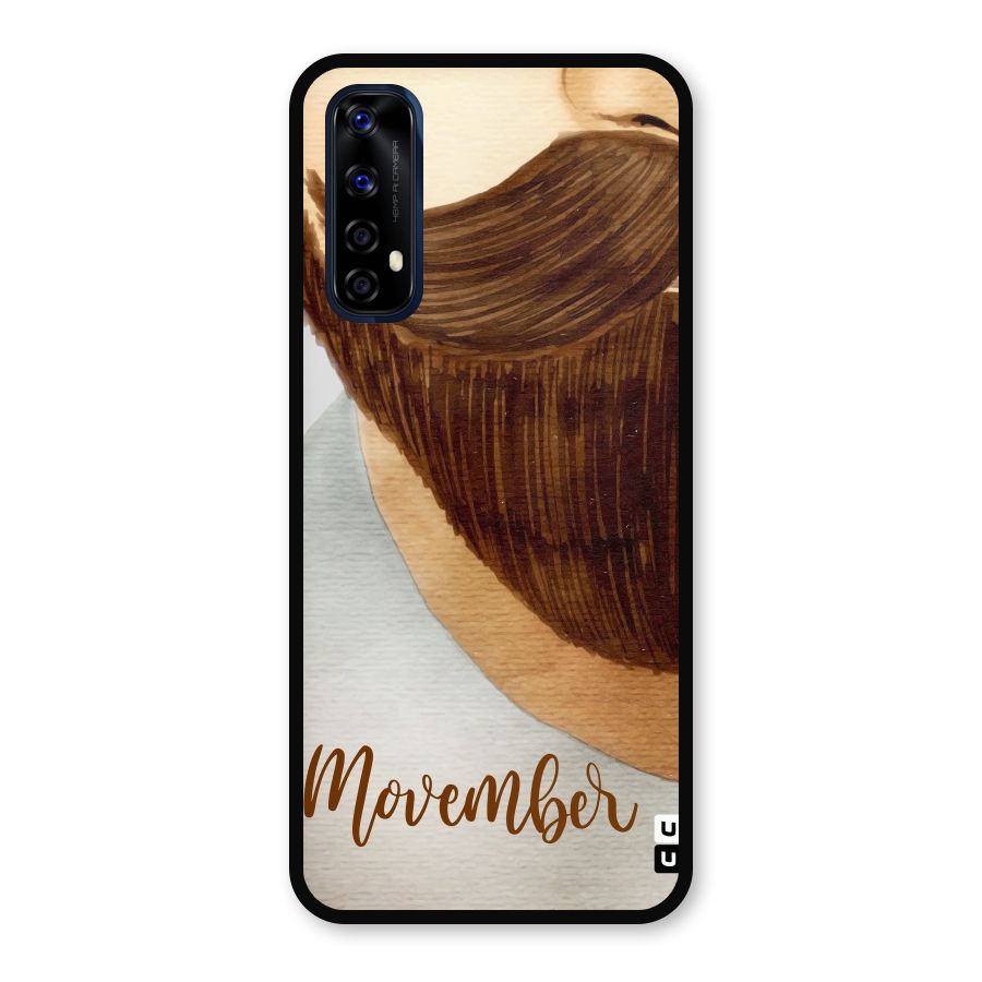 Movember Moustache Metal Back Case for Realme 7