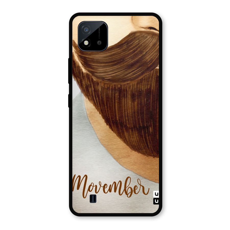 Movember Moustache Metal Back Case for Realme C11 2021