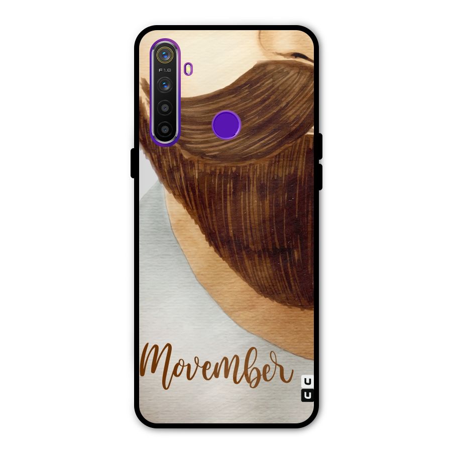 Movember Moustache Metal Back Case for Realme Narzo 10