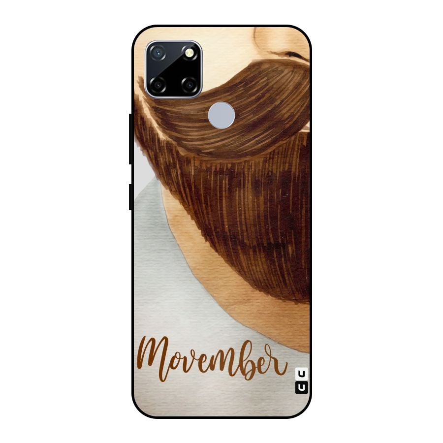 Movember Moustache Metal Back Case for Realme Narzo 20