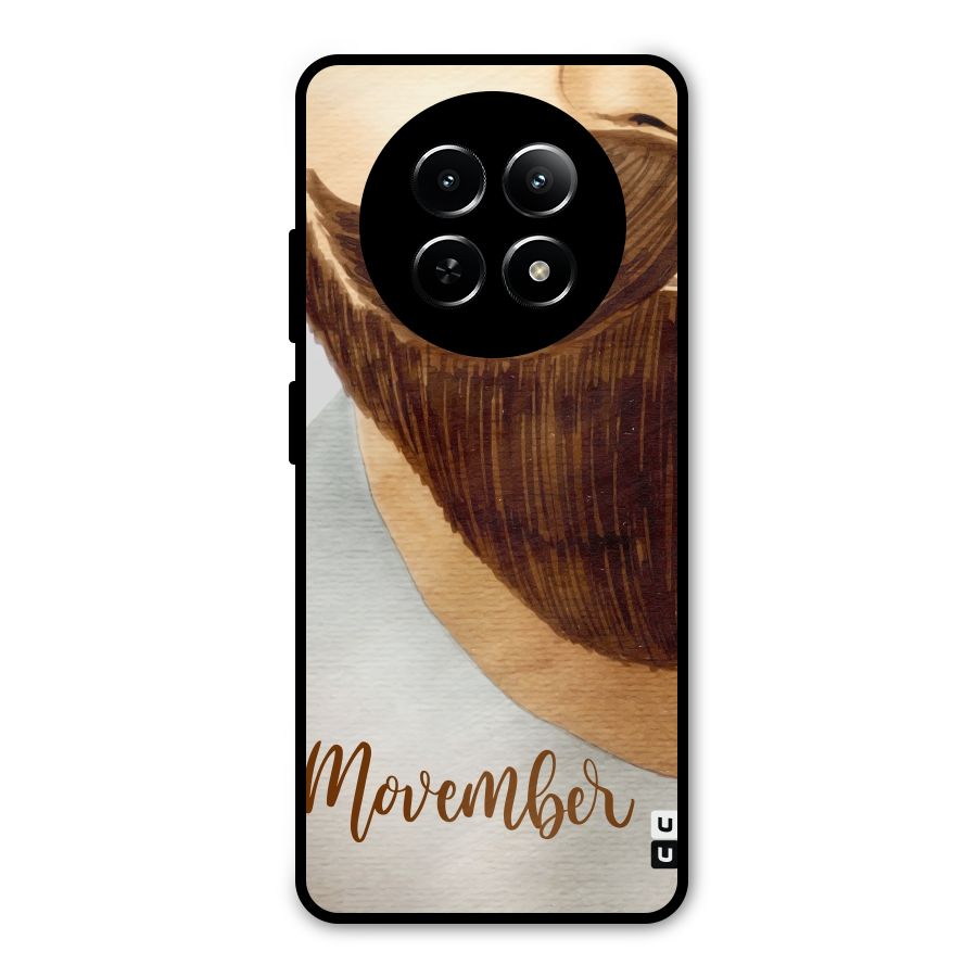 Movember Moustache Metal Back Case for Realme Narzo 70x 5G