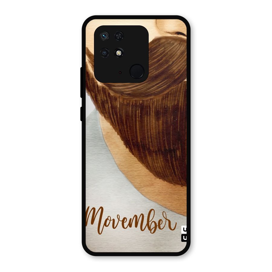 Movember Moustache Metal Back Case for Redmi 10