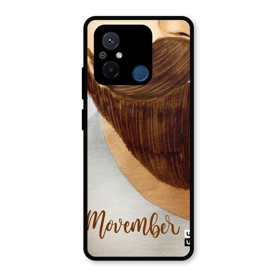 Movember Moustache Metal Back Case for Redmi 12C