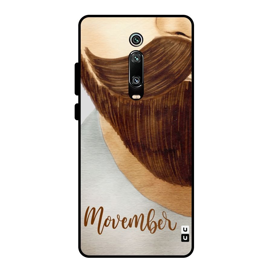 Movember Moustache Metal Back Case for Redmi K20 Pro