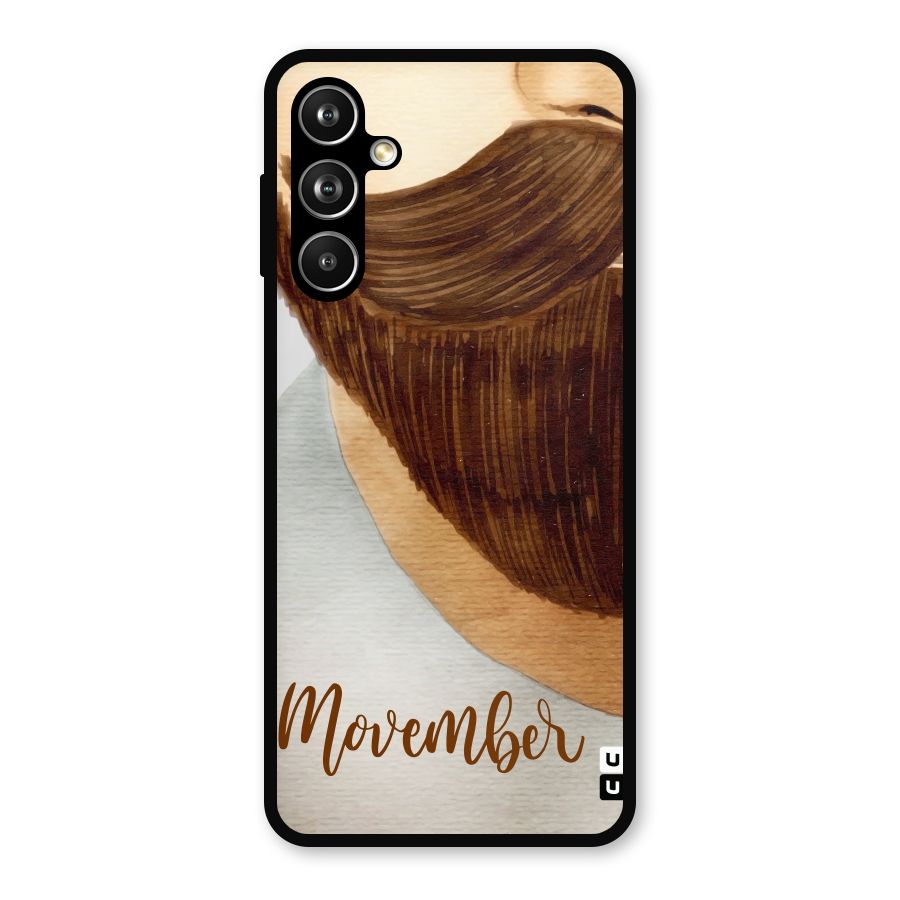 Movember Moustache Metal Back Case for Samsung Galaxy M54