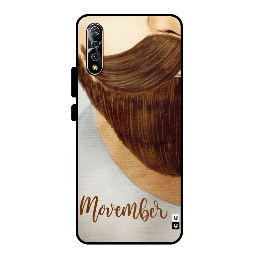 Movember Moustache Metal Back Case for Vivo S1