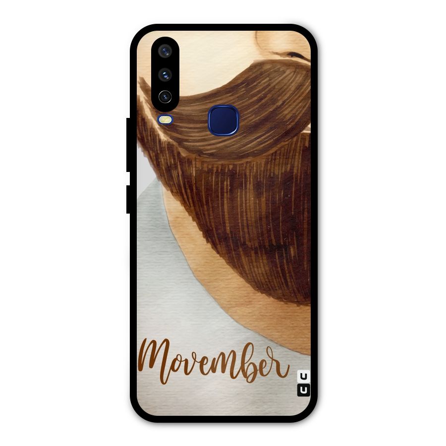 Movember Moustache Metal Back Case for Vivo Y15