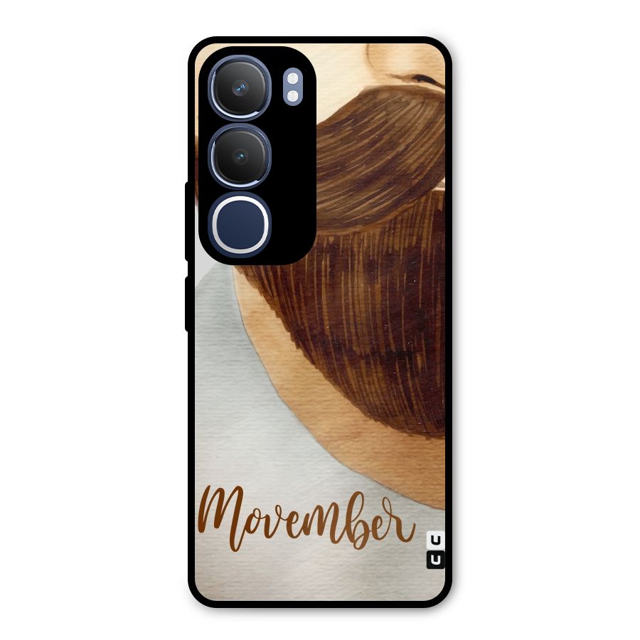 Movember Moustache Metal Back Case for Vivo Y29