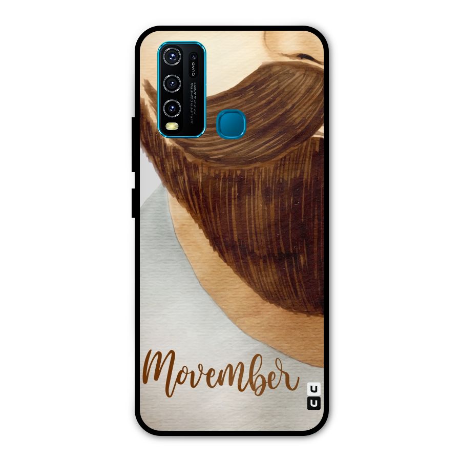 Movember Moustache Metal Back Case for Vivo Y30