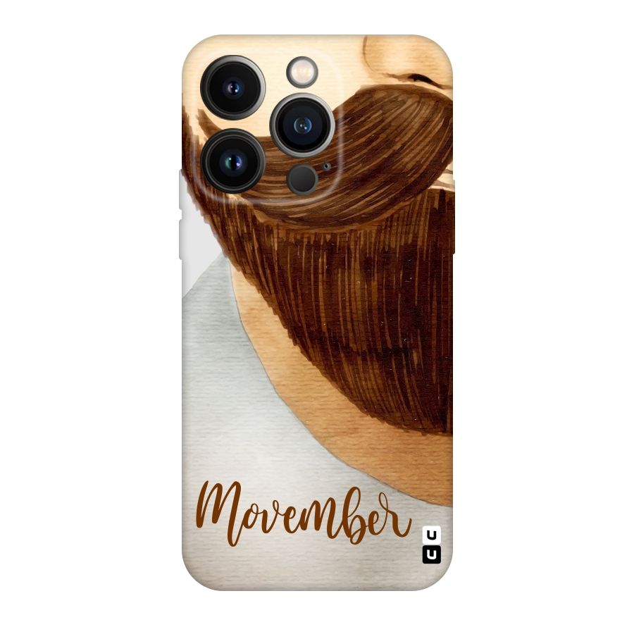 Movember Moustache Original Polycarbonate Back Case for iPhone 14 Pro