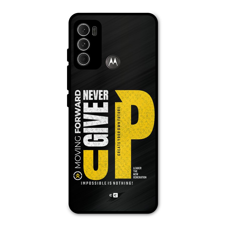Moving Forward Metal Back Case for Moto G60