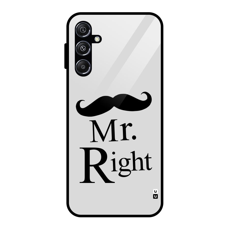 Mr. Right. Glass Back Case for Galaxy M34 5G
