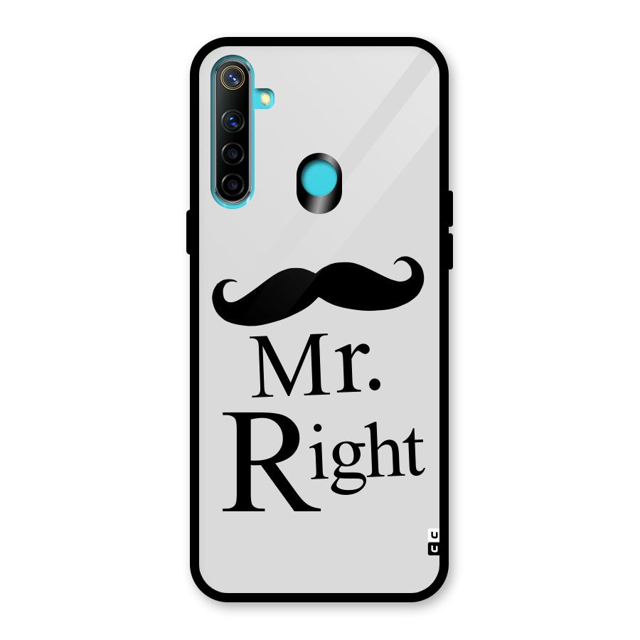 Mr. Right. Glass Back Case for Realme Narzo 10