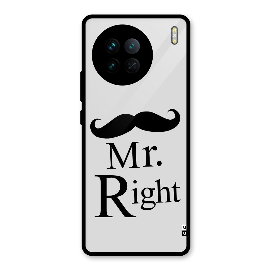 Mr. Right. Glass Back Case for Vivo X90