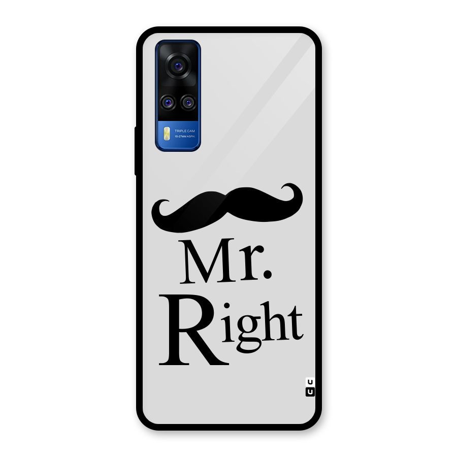 Mr. Right. Glass Back Case for Vivo Y31