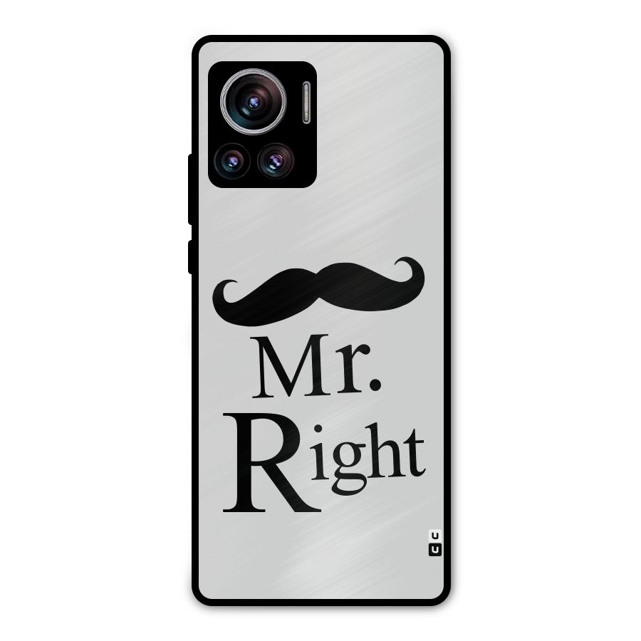 Mr. Right. Metal Back Case for Motorola Edge 30 Ultra