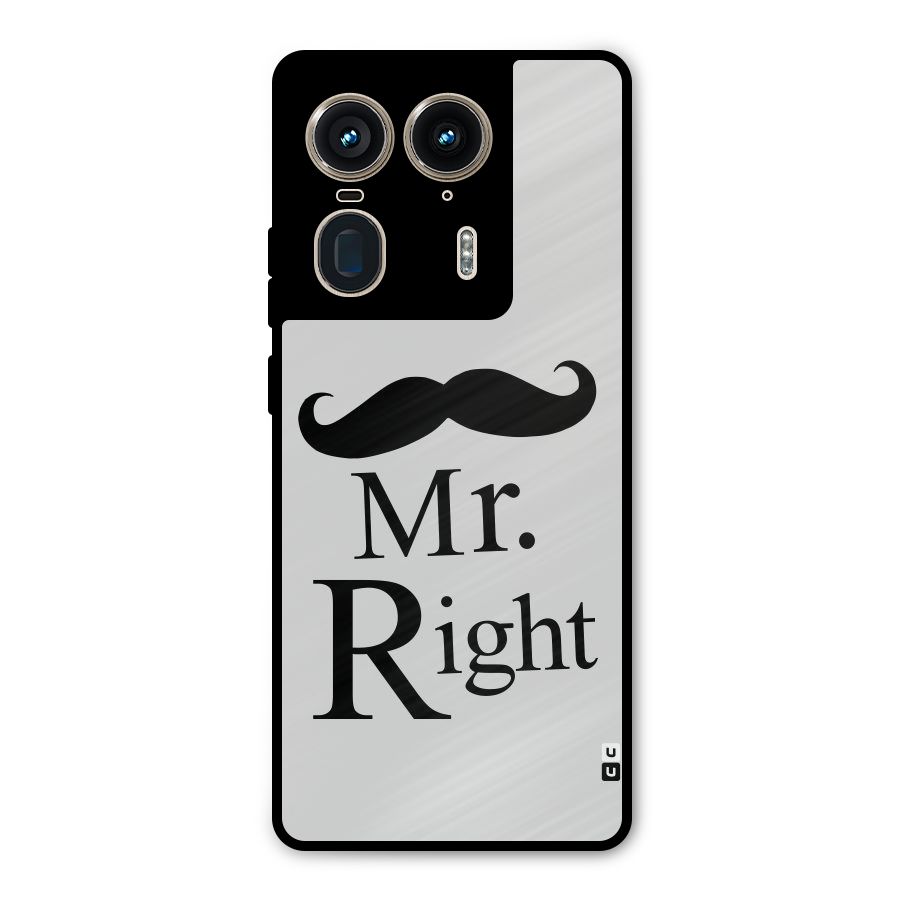 Mr. Right. Metal Back Case for Motorola Edge 50 Ultra