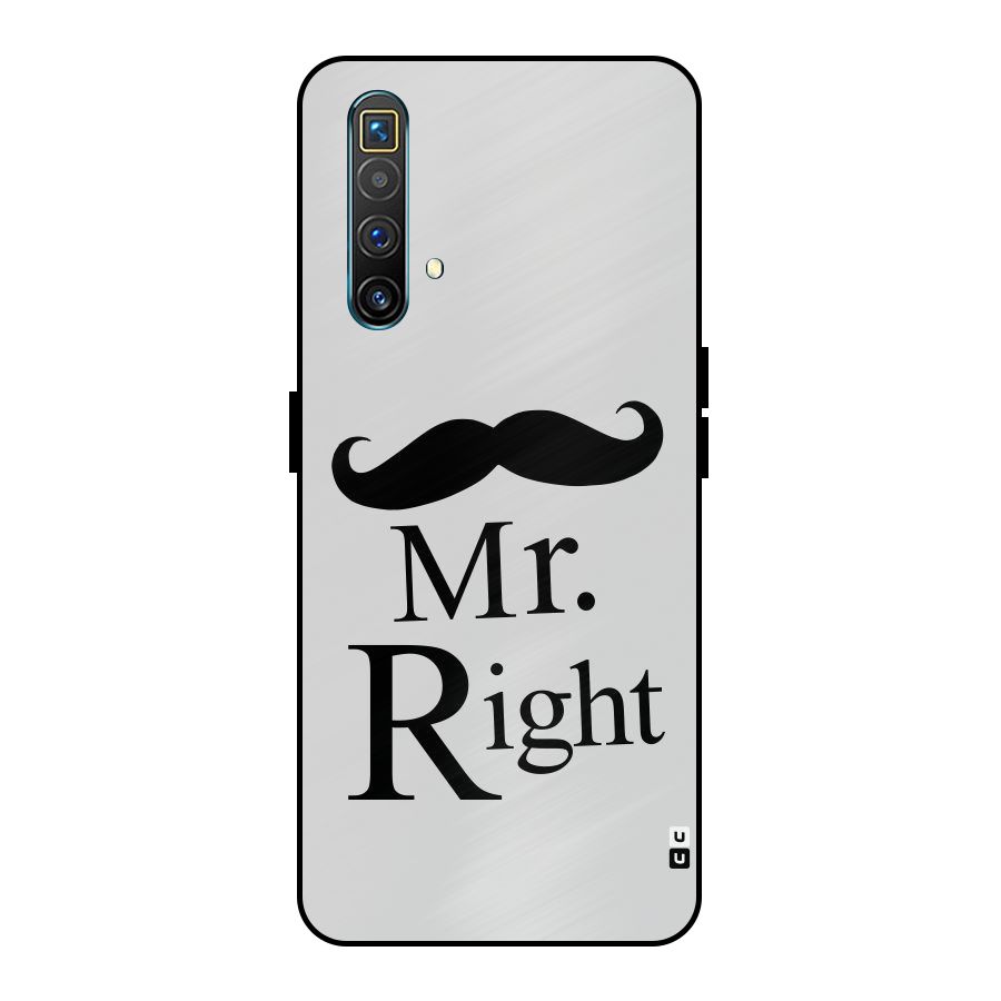 Mr. Right. Metal Back Case for Realme X3