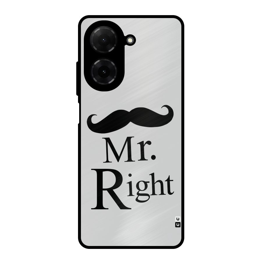 Mr. Right. Metal Back Case for Redmi A5 4G