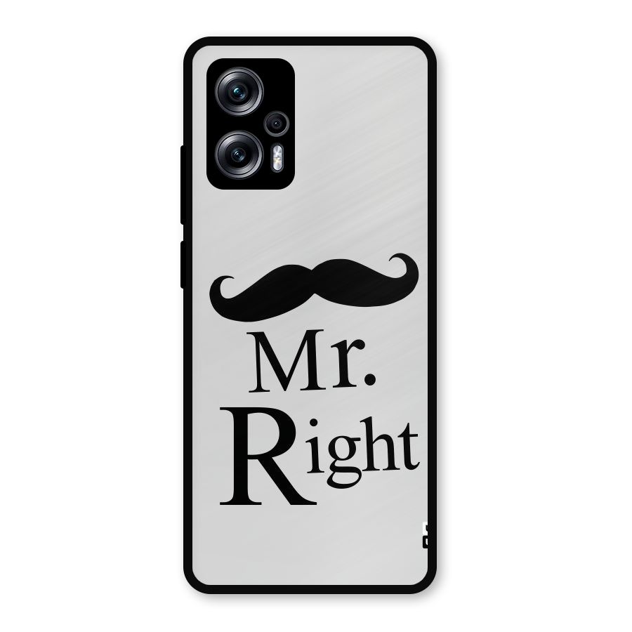 Mr. Right. Metal Back Case for Redmi K50i