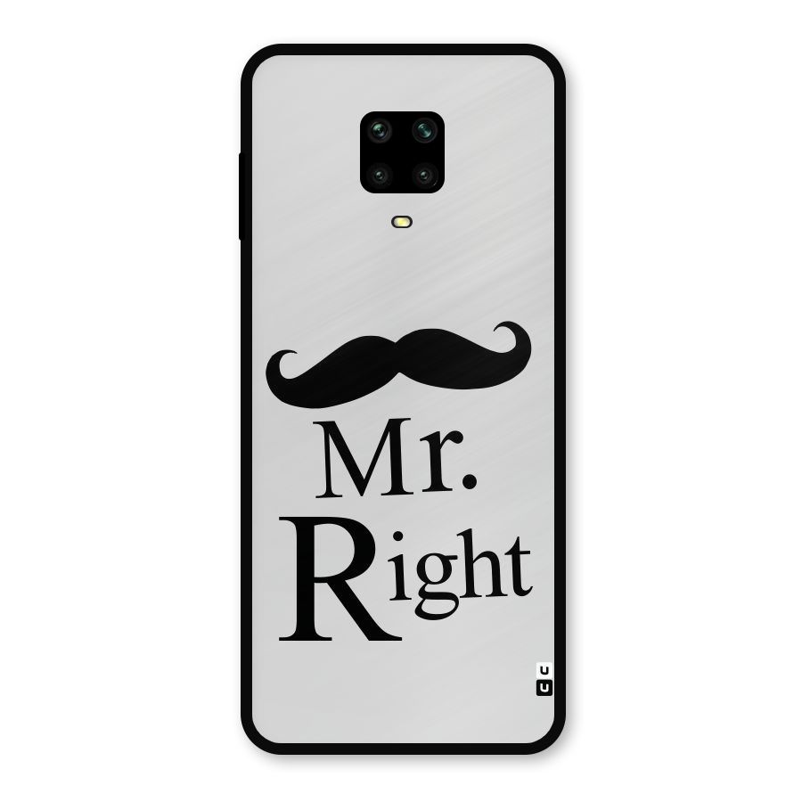 Mr. Right. Metal Back Case for Redmi Note 9 Pro