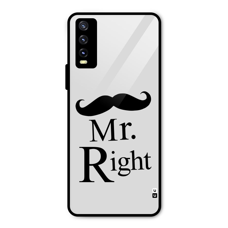 Mr. Right. Metal Back Case for Vivo Y20g