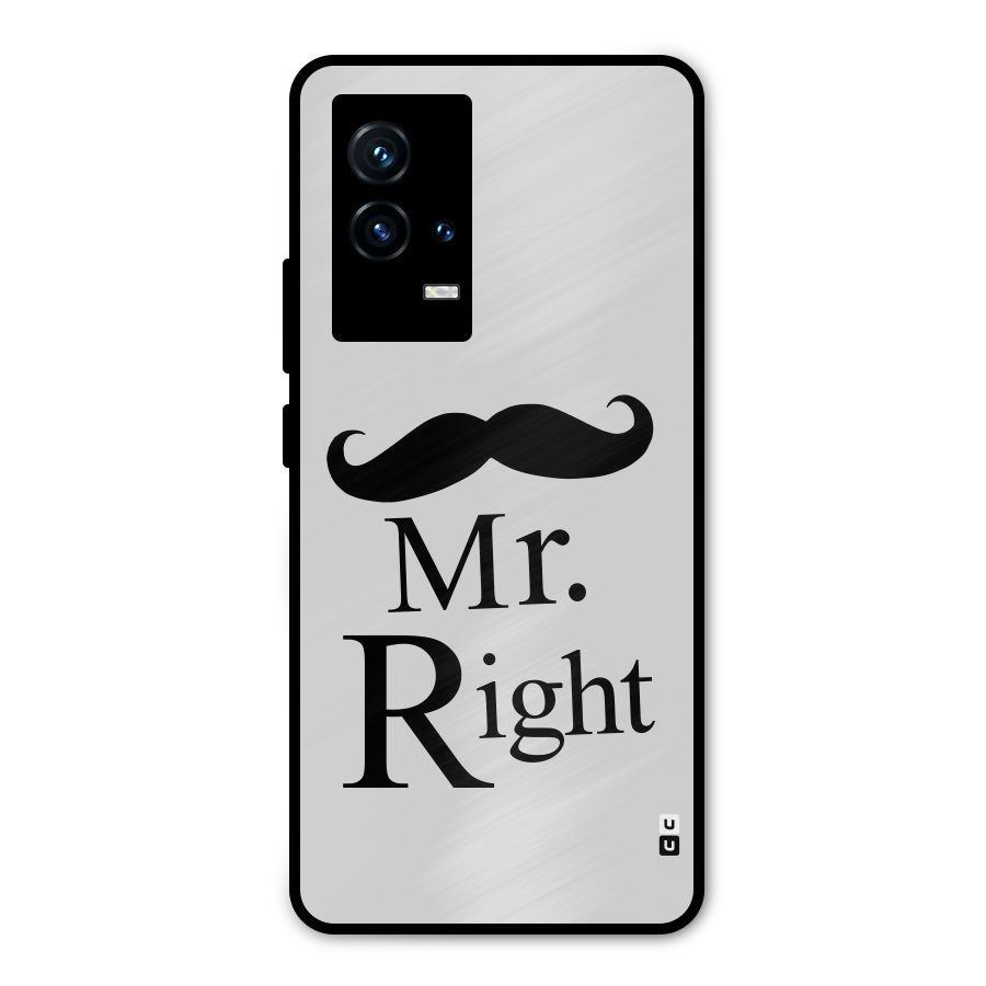 Mr. Right. Metal Back Case for iQOO 9 5G