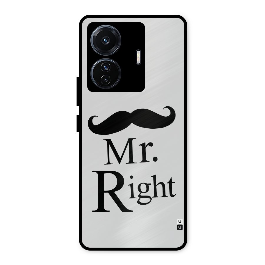 Mr. Right. Metal Back Case for iQOO Z6