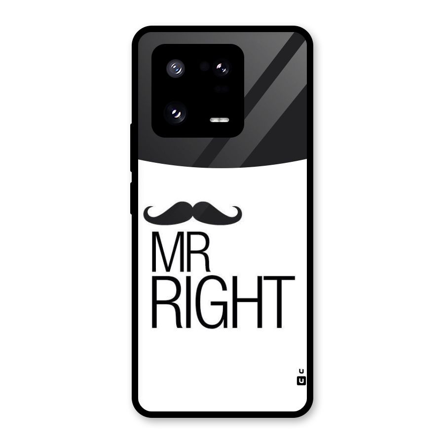 Mr. Right Moustache Glass Back Case for Xiaomi 13 Pro